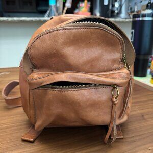 The Lorimer Mini Backpack in English Saddle